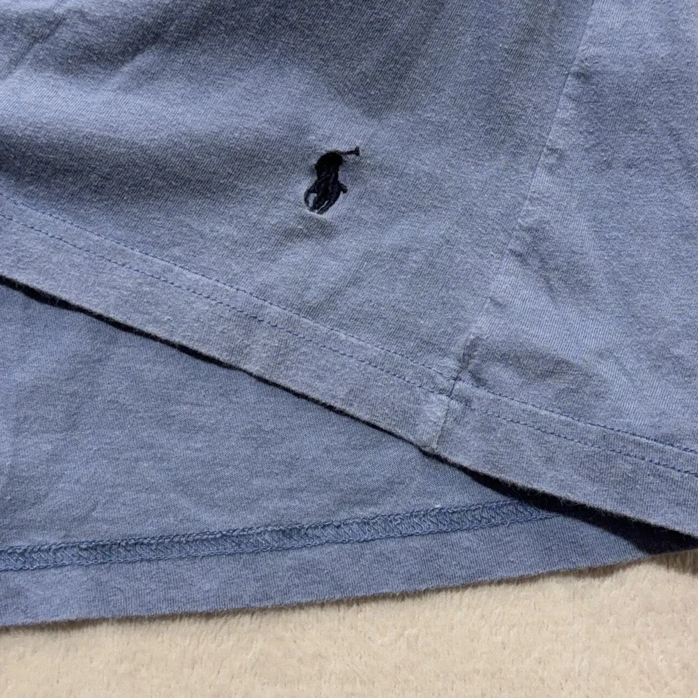 Polo Ralph Lauren Size M Men's Short Sleeve T-Shirt Slim Fit Blue Preppy Casual